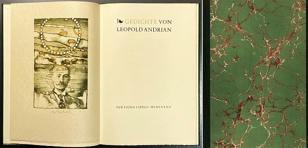 ANDRIAN, Leopold - Gedichte. (Besorgt und mit einem Nachwort von Marijke Stapert-Eggen und Frank Ligtvoet).