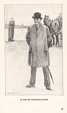 COUPERUS, Louis, M.J. BRUSSE, Jhr. Jan FEITH, Top NAEFF, Henri DEKKING en J.H. SPEENHOFF - Kleeding en de man. (Met illustraties van Piet van der Hem, Willy Sluiter en Joh.B.P. Kerkhoff).