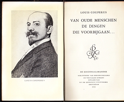COUPERUS, Louis - Van oude menschen, de dingen die voorbijgaan.