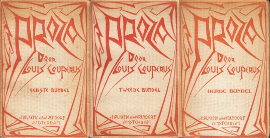 COUPERUS, Louis - Proza. (Compleet in drie delen, ingenaaid).
