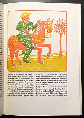 PORTO, Luigi Da - De geschiedenis van Giulietta en Romeo. (Vertaald en verantwoord door Herman van den Bergh. Met 13 kleurenhoutsneden van H.P. Doebele).