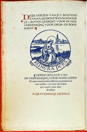 BOUTENS, P.C. - In den keerkring. Zeven gedichten.