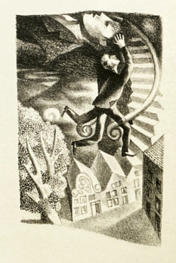 KAFKA, Franz - Das Stadtwappen. Kleine Fabel. Heimkehr. Der Aufbruch. Eine alltgliche Verwirrung. Er. Der Schlag ans Hoftor. (With 7 original lithographs by Jan BONS).