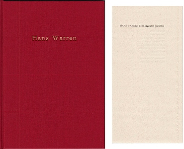 (WARREN, Hans) - Hans Warren. De collectie van Niek Oele. Catalogus 53. (Met een inleiding van Menno Voskuil).
