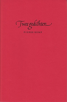 KEMP, Pierre - Twee gedichten.