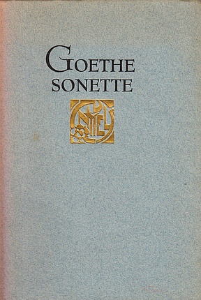 GOETHE, J.W. von - Sonette.