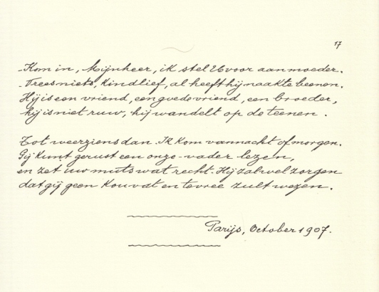 ELSSCHOT, Willem - Aan mijne moeder.