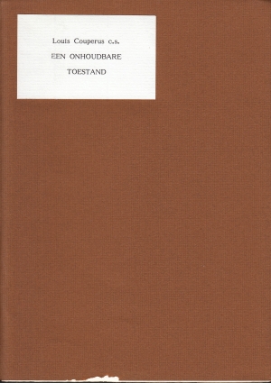 COUPERUS e.a., Louis - Een onhoudbare toestand.