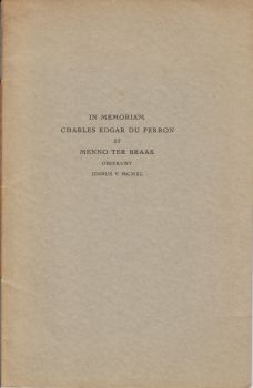 ROLAND HOLST, A. - In Memoriam Charles Edgar du Perron et Menno ter Braak. Obierunt idibus V MCMXL.