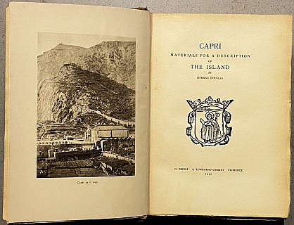 DOUGLAS, Norman - Capri. Materials for a Description of The Island. (Gesigneerd).