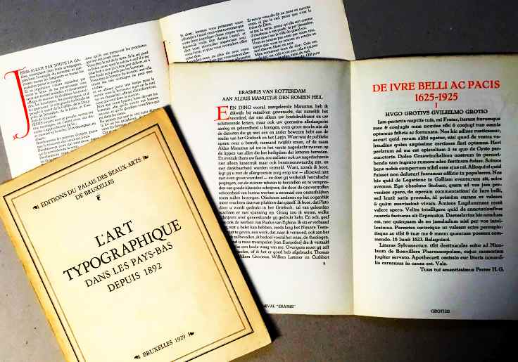 (STOLS, A.A.M.) - L'Art typographique dans les Pays-Bas depuis 1892. Prface par Charles-Lon van Halsbeke.