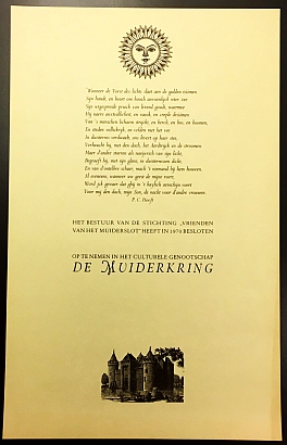 HOOFT, P.C. - Wanneer de Vorst des lichts slaet aen de gulden tmen. Het bestuur van de Stichting 