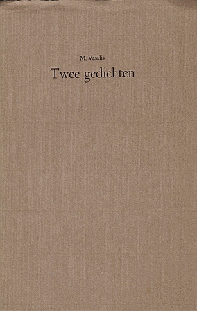 VASALIS, M. - Twee gedichten.