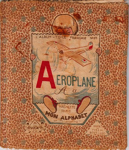 (RAG BOOK). LECOULTRE, M. - Aeroplane. L'Album-toile franais No. 65. (Printed on cloth).