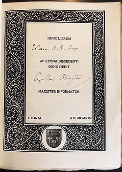 GRAY, Thomas - Poems. (Eton prize book).