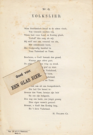 INDUSTRIESCHOOL - Programma bij het uitreiken van Medailles en Getuigschriften en het Ontslag aan leerlingen, die hun cursus hebben voleindigd aan de Industrieschool van de Maatschappij voor den Werkenden Stand op Donderdag 3 April 1879 in het lokaal De Vereeniging, Warmoesstraat (...).