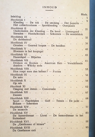 (ETIQUETTE). MONTRECOURT, Xavier de - Een heer. Regelen voor den modernen gentleman.