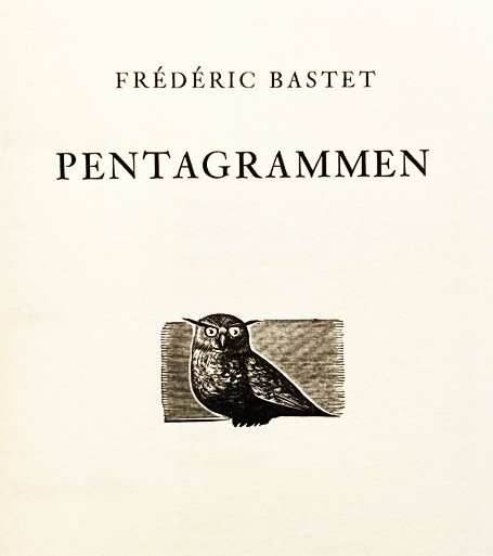 BASTET, F.L. - Pentagrammen. (Met vijf houtgravures van Peter Lazarov).