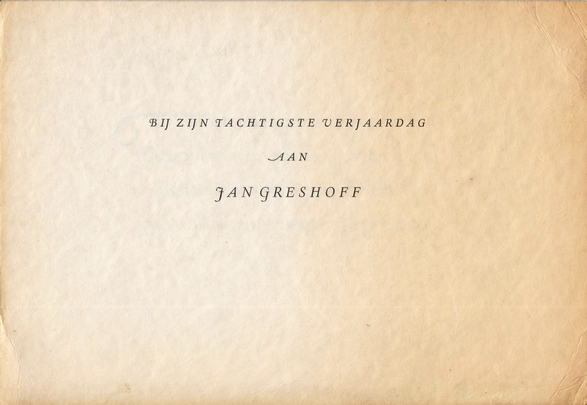 (GRESHOFF). HARTZ, S.L. - Verouderen is veranderen.