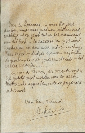 REVIS, M. - Paviljoen van glas. Een Amsterdamse cavalcade. (Gesigneerd met opdracht van de schrijver).