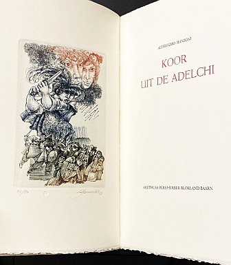 MANZONI, Alessandro - Koor uit de Adelchi. (Vertaald door Frans van Dooren. Met een gesigneerde ets van Hedwig Pauwels). 