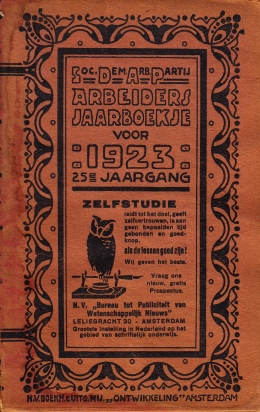 S.D.A.P. - Arbeiders-jaarboekje 1923. 25e jaargang.