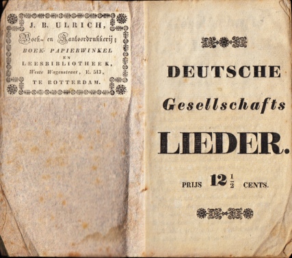 LIEDEREN - Deutsche Gesellschafts Lieder. Prijs 12 cents.