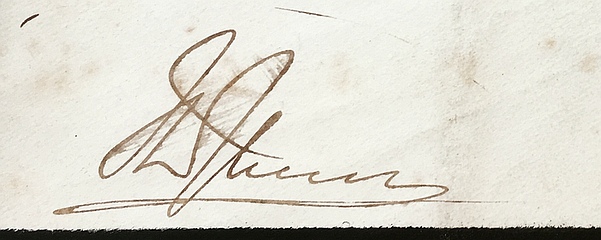 VICTORIA, QUEEN - Empty envelope addressed in Queen Victoria's own handwriting to the Duchess of Sutherland.