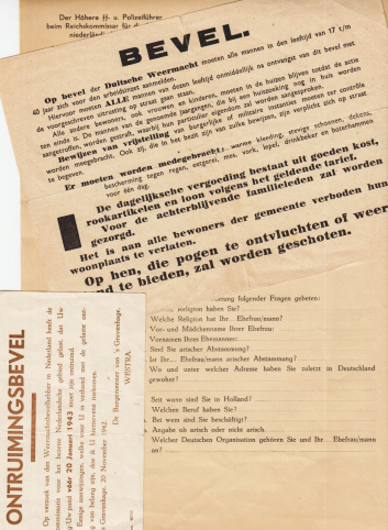 NAZI-VERORDENING - 5 formulieren.