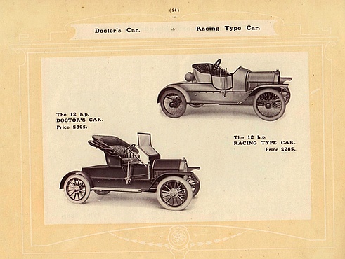 HUMBER CARS - Trade catalogue, 1910.