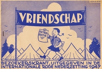 RODE NEDERZETTING - Vriendschap. Bezoekerskrant, uitgegeven in de Internationale Rode Nederzetting 1947. Extra editie.
