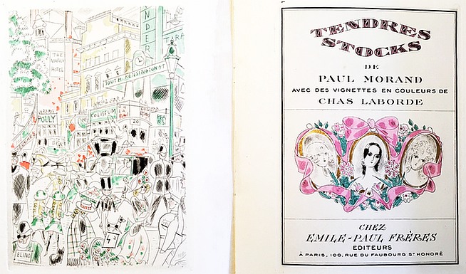 (PROUST, Marcel - LABORDE, Chas). MORAND, Paul - Tendres Stocks. Avec une prface de Marcel Proust et des gravures de Chas Laborde.