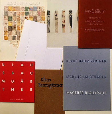 BAUMGRTNER, Klaus - Collectie van zeven grotere en kleinere publicaties van Galerie Ramakers, Toussaintkade 51, Den Haag.