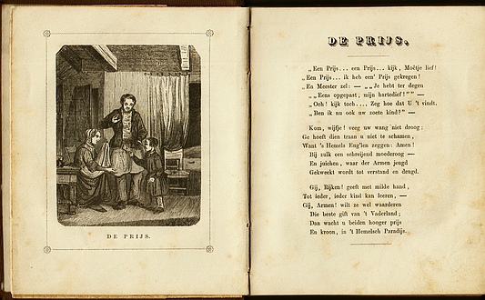 STADS ARMEN-SCHOLEN - Belooning voor vlijt en goed gedrag op de Stads Armen-Scholen te Amsterdam.