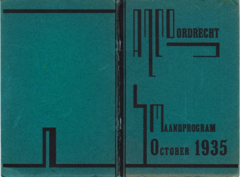 (COHEN, Fr). A.J.C. - AJC Dordrecht Maandprogram October 1935.