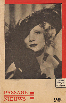 PASSAGE-THEATER - Passage Nieuws. (Met filmprogramma vanaf 15 September 1933).