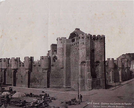 (GRAVENSTEEN - GENT). NAHRATH, Jules - Gand. Chteau des Comtes de Flandre. (Originele foto van het Gravensteen in Gent, ca. 1900).