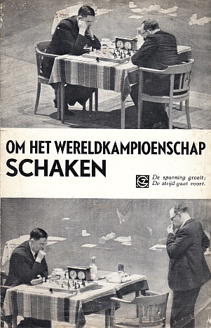 (EUWE, Max - Erich SALOMON) - Om het wereldkampioenschap schaken. De spanning groeit; De strijd gaat voort. (Folder).