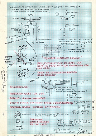 OBALDIA, Ren de - Monsieur Klebs et Rosalie. Een futuristisch blijspel in de vertaling van Max Nord. Regie Alan Barlow.