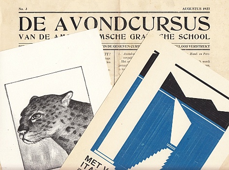 AMSTERDAMSCHE GRAFISCHE SCHOOL - De avondcursus van de Amsterdamsche Grafische School. Zaterdag 28 Augustus 1926. (&) Augustus 1927, No. 3.