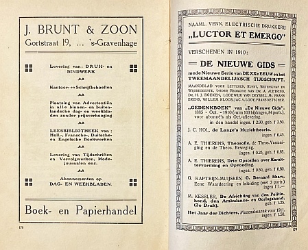 GRESHOFF (samenst.), Jan - Het jaar der dichters. Muzenalmanak voor 1911. Samengesteld door J. Greshoff.