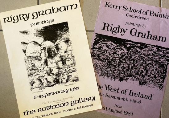 GRAHAM, Rigby - Zes tentoonstellingsaffiches met een grote illustratie.