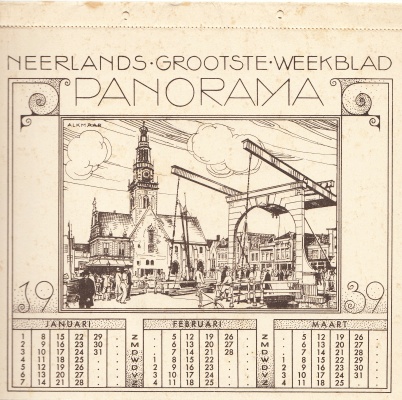 PANORAMA - Neerlands Grootste Weekblad. (Kalender voor 1939).
