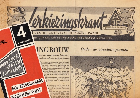 ANTI-REVOLUTIONAIRE PARTIJ (ARP) - Verkiezingskrant. Extra uitgave van het weekblad Nederlandse Gedachten.