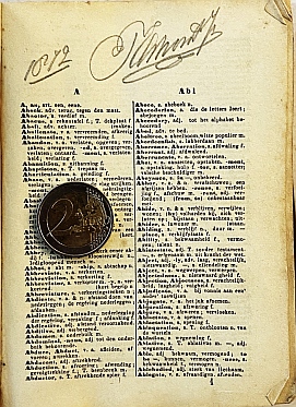 KRAMERS Jz., Jacob, als A. JAEGER - A new pocket-dictionary of the English and Dutch and Dutch and English languages;  containing also: A vocabulary of proper names and a catalogue of the irregular verbs.