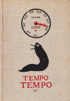 (SPIER, Jo). WIJNAND, J.H. - Tempo, tempo! Het boek voor sport en techniek. Onder leiding van J.H. Wijnand met medewerking van tal van deskundigen en vooraanstaanden op sportgebied. Illustraties van Jan Lutz. Bandteekening van Jo Spier. Met 9 pagina's fotomontage.