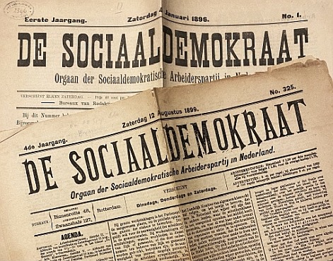 SOCIAAL-DEMOKRATISCHE ARBEIDERSPARTIJ - De Sociaal-Demokraat. No. 1, 4 Januari 1896.