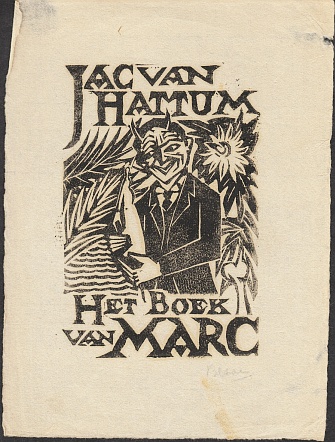 BEZAAN, Jo - Jac. van Hattum. Het boek van Marc. (11 originele linosneden).