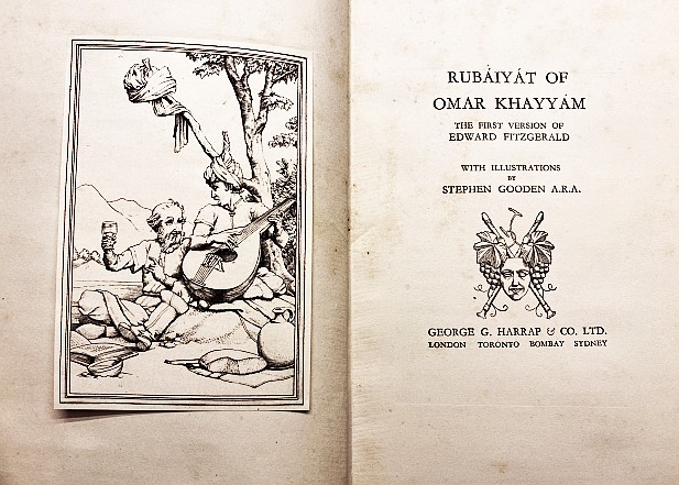 OMAR KHAYYAM - Rubiyt of Omar Khayym. The first version of Edward FitzGerald. With illustrations by Stephen Gooden.