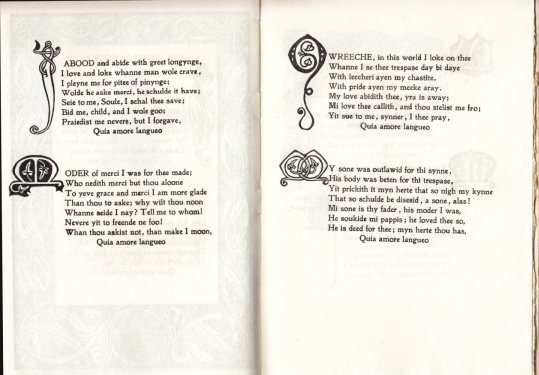 CARADOC PRESS - Quia Amore Langueo.